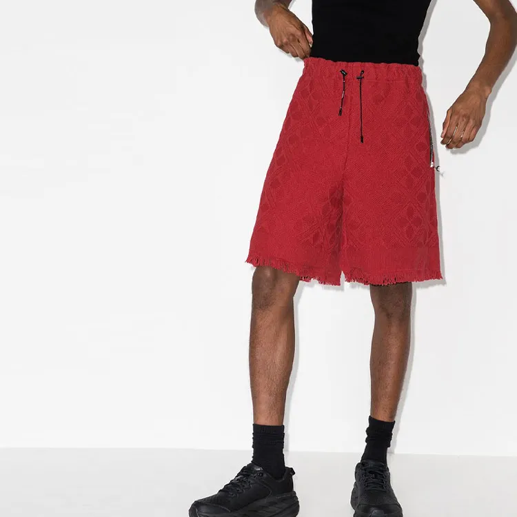 Marine Serre Casual Shorts Men Red-1