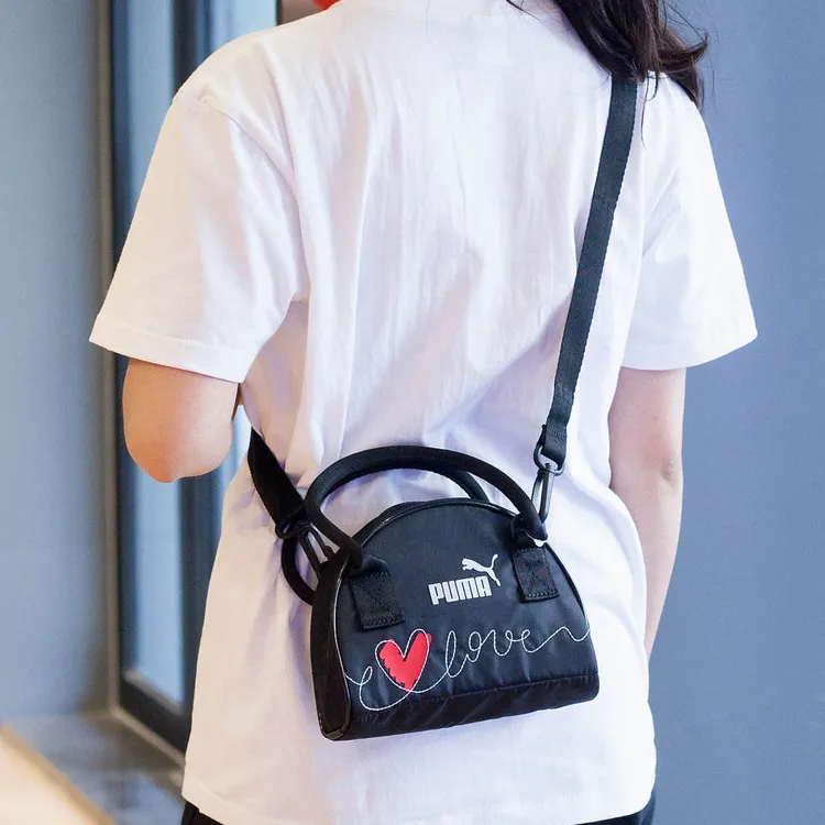 PUMA Polyester Pillow Bag Portable Handbag Regular Unisex Black-5