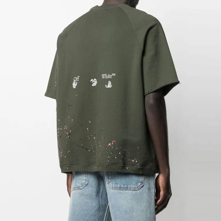 OFF WHITE Vintage Paint T shirt-3