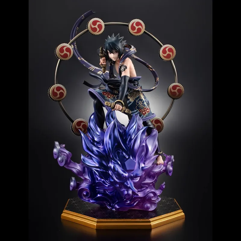 MegaHouse GEM MH Naruto, Wind God Lightning God Naruto Sasuke 2.0 Set Scale Figures 28cm-3