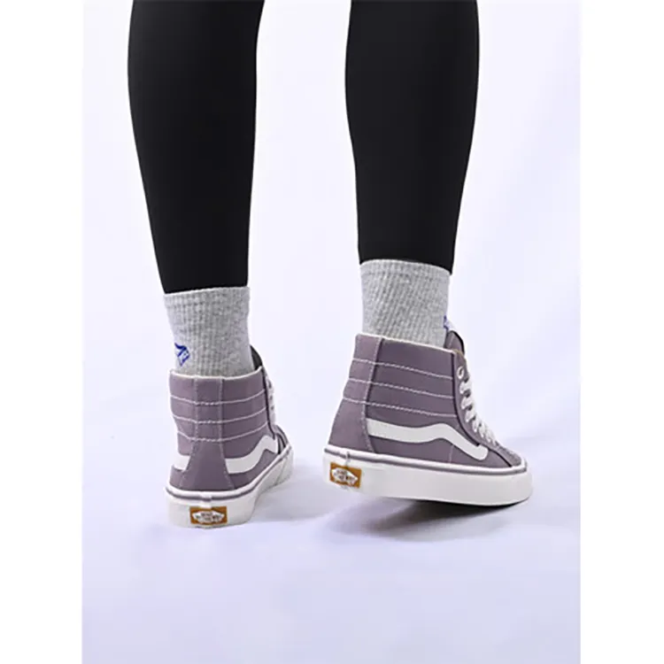 Vans Unisex SK8 HI High Top Sneakers Purple-6