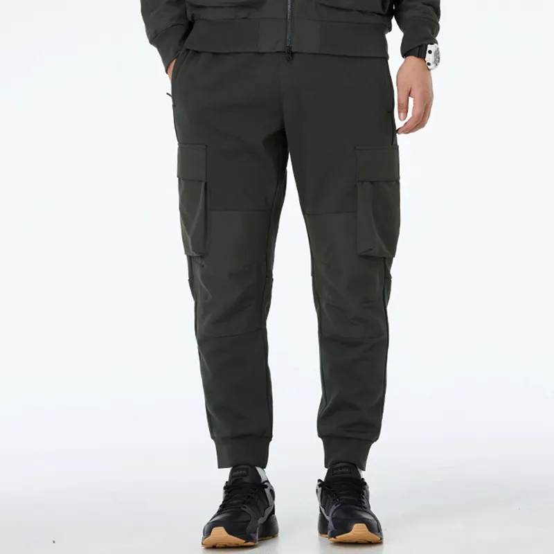 Adidas Knitted Sweatpants Men Dark Gray-3