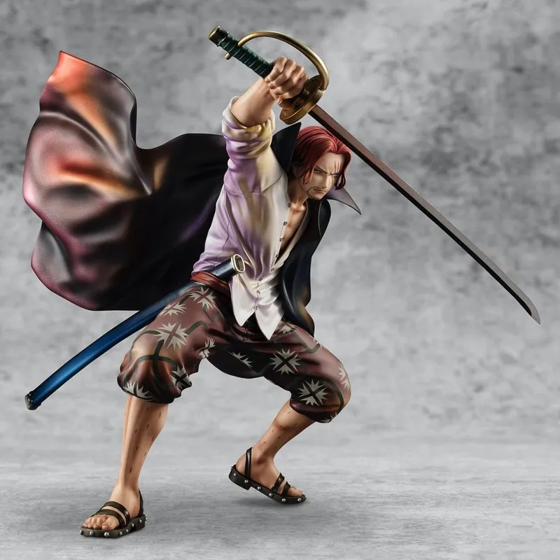 MegaHouse Shanks P.O.P Playback Memories One Piece, Red Hair Scale Figures-2