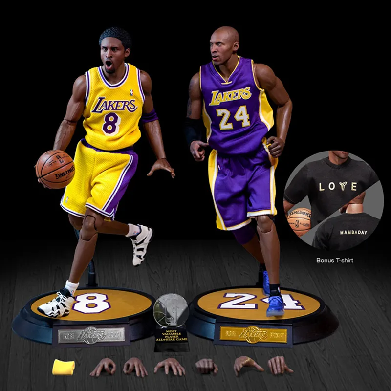 ENTERBAY Nba Collection Kobe Bryant La Lakers 1/6 Scale Real Masterpiece Action Figure Set-2