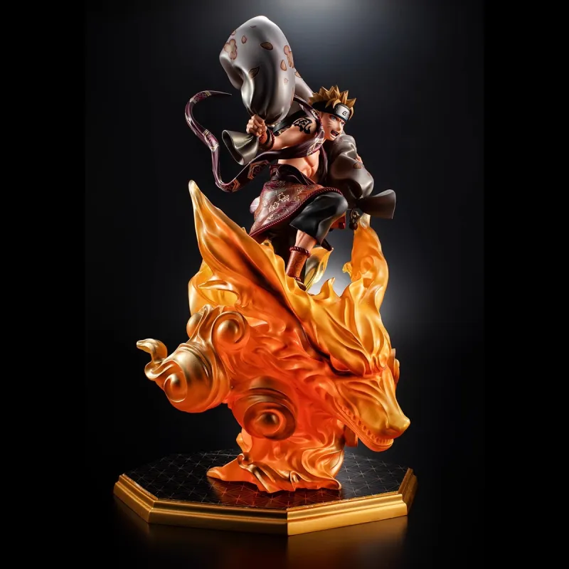 MegaHouse GEM MH Naruto, Wind God Lightning God Naruto Sasuke 2.0 Set Scale Figures 28cm-10