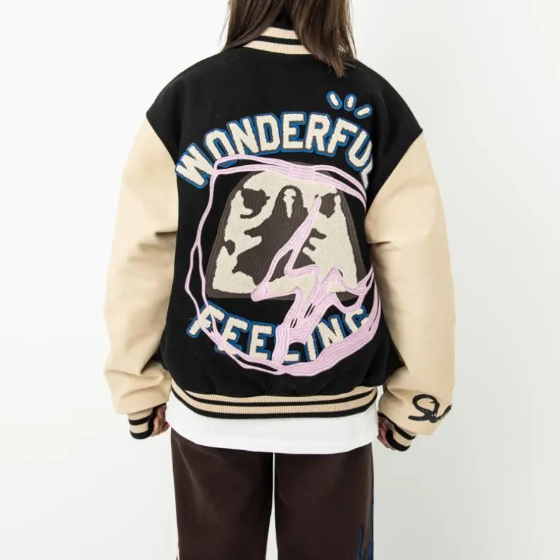 Travis Scott Cactus Jack For Fragment Manifest Letterman Jacket-3