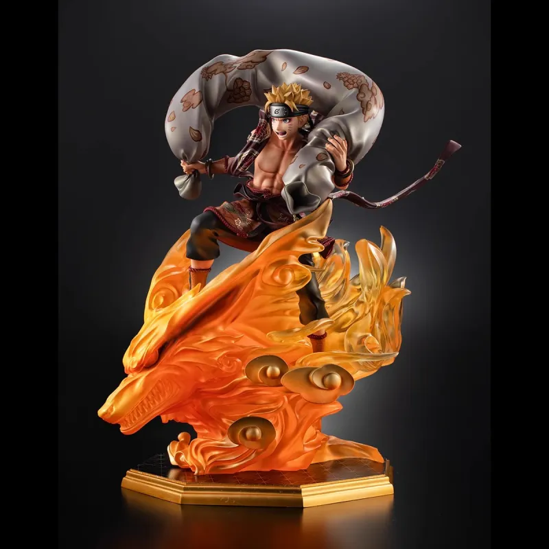 MegaHouse GEM MH Naruto, Wind God Lightning God Naruto Sasuke 2.0 Set Scale Figures 28cm-11