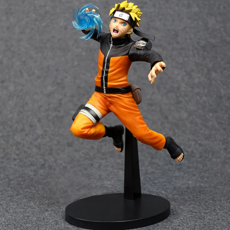 BANPRESTO Naruto Uzumaki Glasses Factory Naruto Shippuden Vibration Stars Rasengan Sasuke Uchiha Scale Figures-1