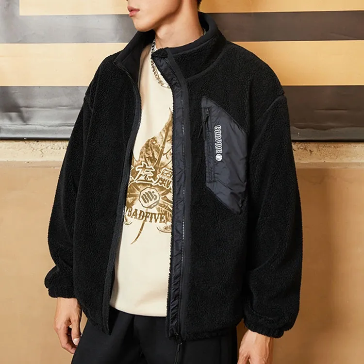 LiNing Velvet feel Coat Unisex Black-3
