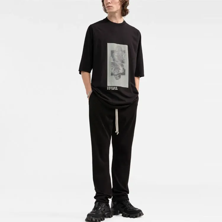 Rick Owens DRKSHDW FW21 Knitted Sports Pants Men's Black-1