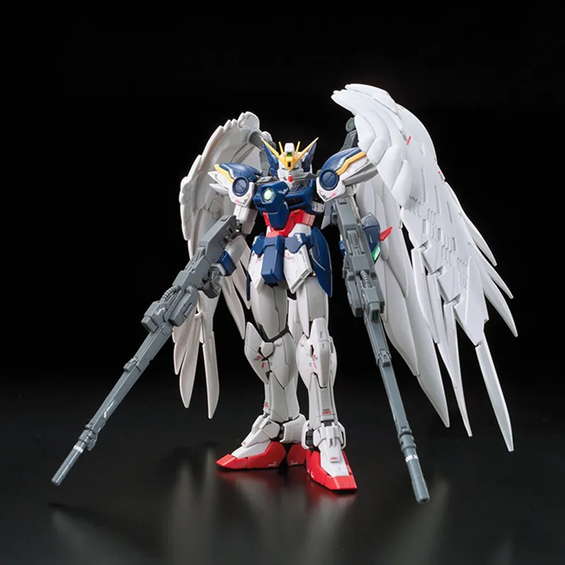 BANDAI RG 1 144 New Mobile Report Gundam Wing Gundam Zero 13cm Hobby Model-6