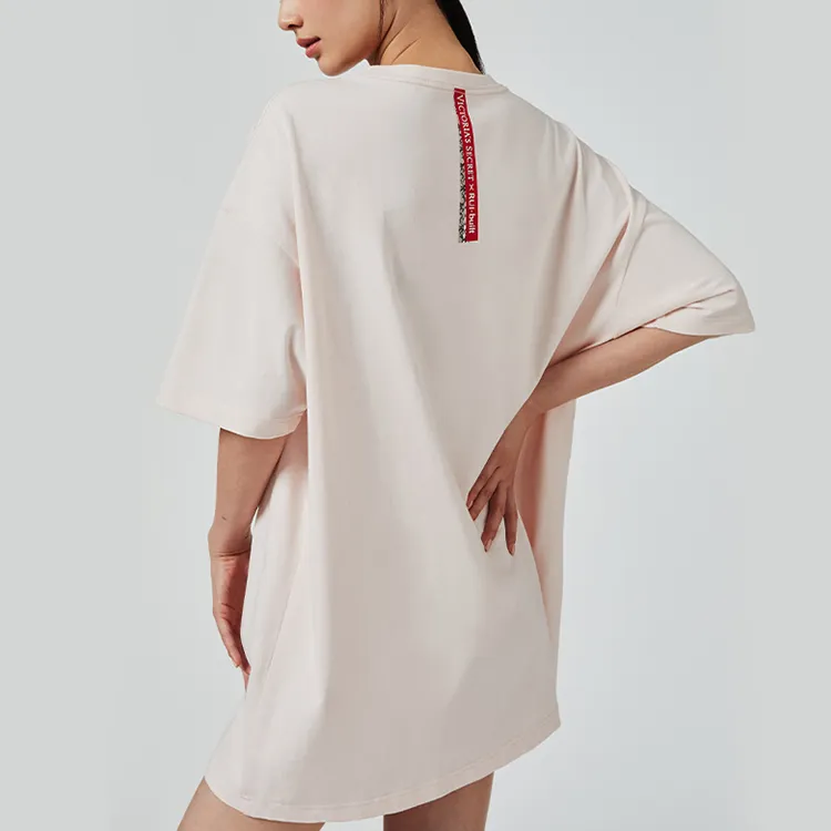 Victoria's Secret Victoria's Secret X RUI built Co branded Series T Shirts Women's Pink-2