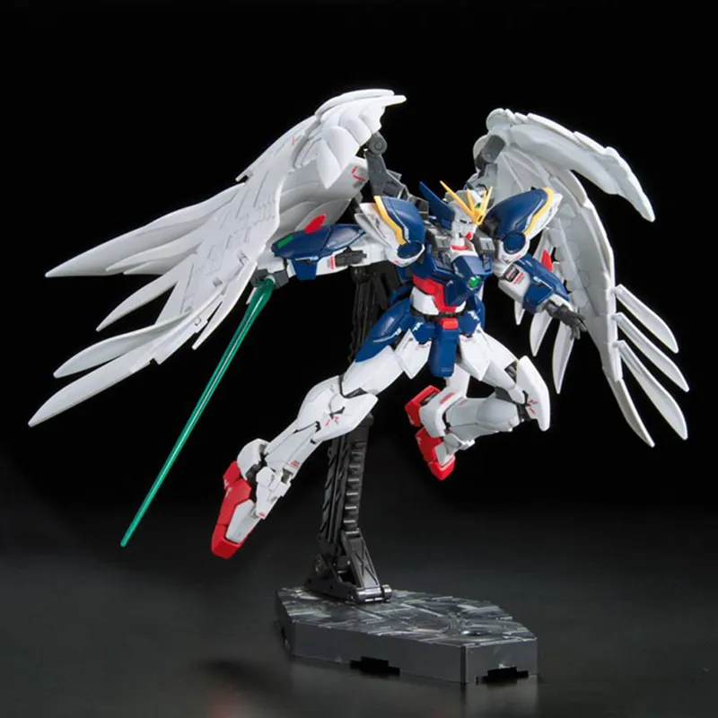 BANDAI RG 1 144 New Mobile Report Gundam Wing Gundam Zero 13cm Hobby Model-7
