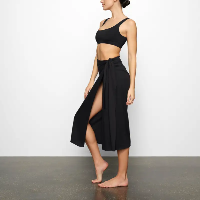 Skims Casual Long Skirts Women's Black-3