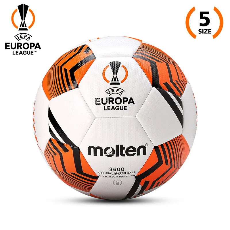 Molten Size 5 Soccer PU Seamless Thermal bonding Unisex White Orange Black-1