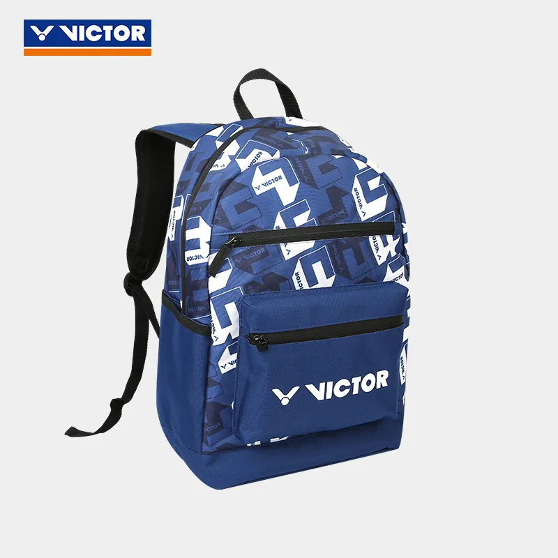 VICTOR Badminton Racket Bags 1 3 Pack Casual Backpack Navy Blue Unisex Front Storage Pocket-1