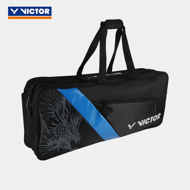 VICTOR Badminton Racket Bags 6 Pcs Sporty Style Shoulder Bag Blue Black Unisex Independent Shoe Compartment-2