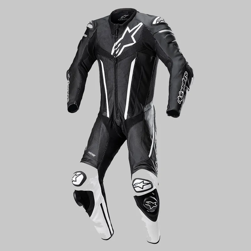 ALPINESTARS Motorcycle Suits Genuine Leather Men's Racing Track Impact Resistant, Waterproof, And Breathable Regular-3