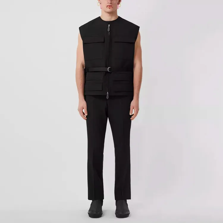 Burberry Zip Up Cargo Sleevless Vest-3