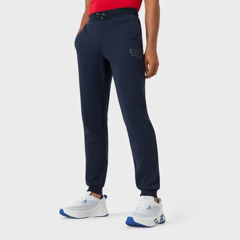 EMPORIO ARMANI Knitted Sweatpants Men Navy Blue-2