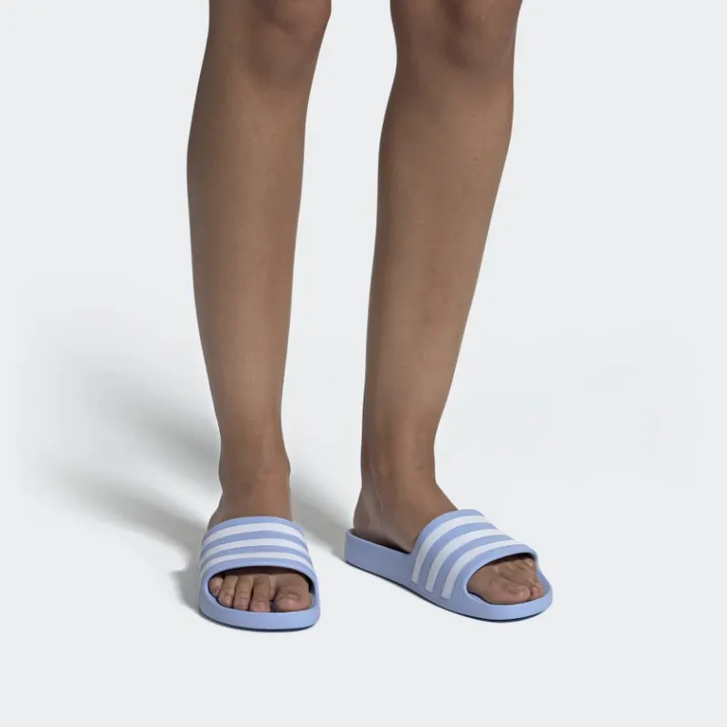 Adidas Adilette Aqua Slides 'Blue White' Women's-6