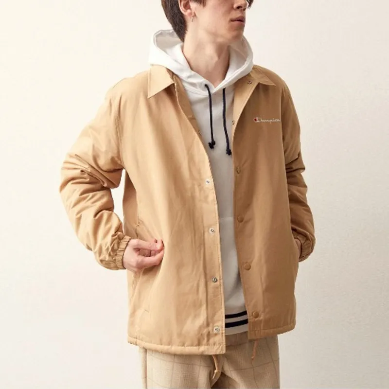 Champion FW21 Velvet feel Coat Japan Version Unisex Apricot-2