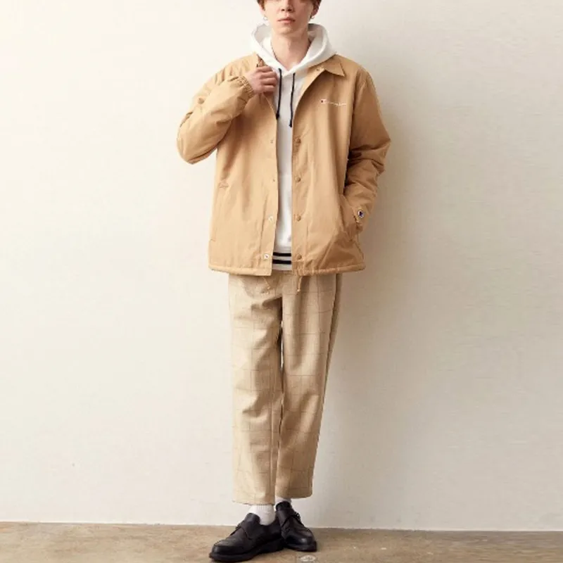 Champion FW21 Velvet feel Coat Japan Version Unisex Apricot-1