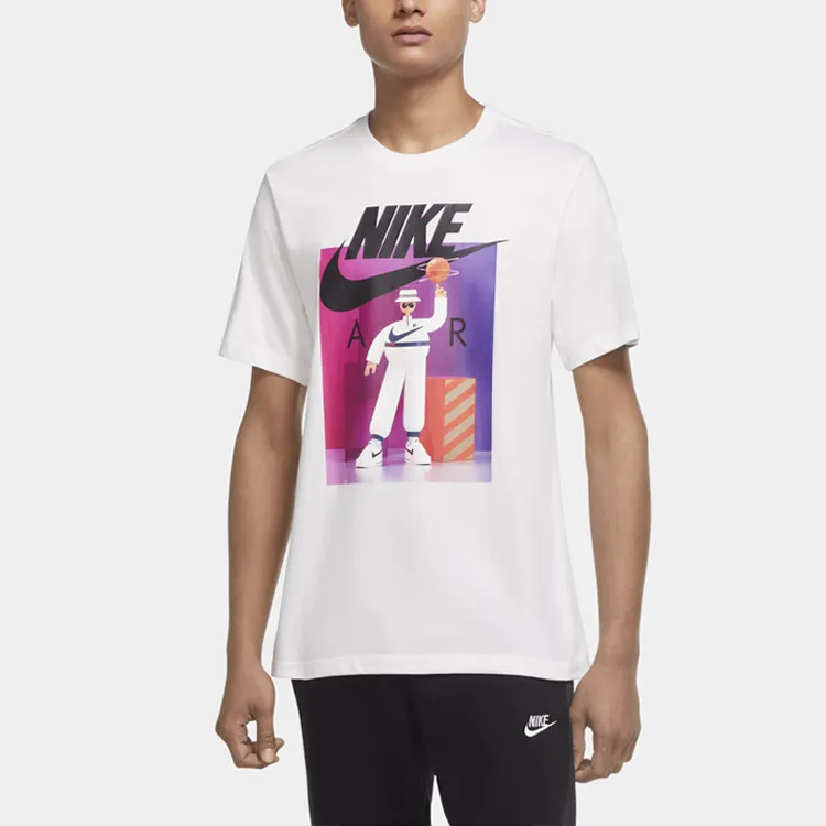 Nike Set-in Sleeve T-Shirt Men's White-3