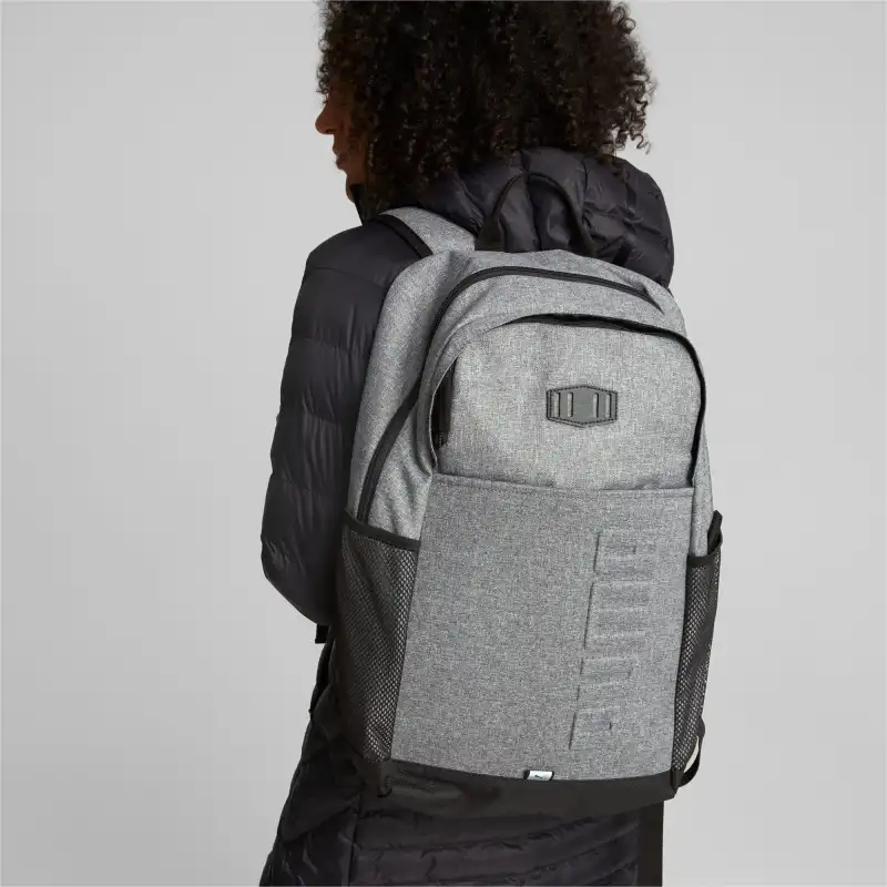 PUMA Polyester Backpack Unisex Gray-4
