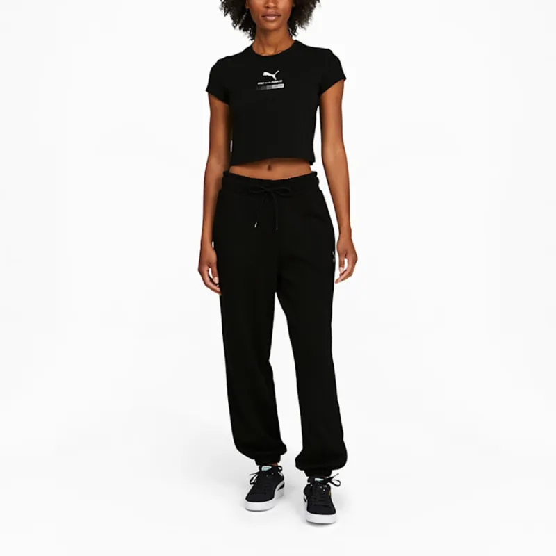 PUMA Crop Tops Women's Black-2