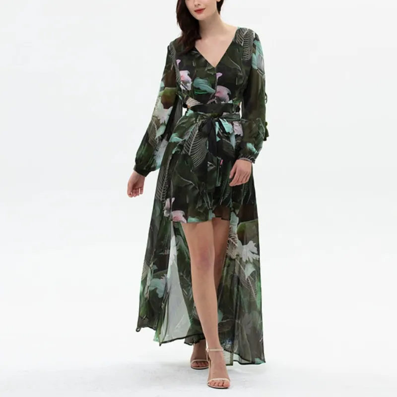 GUESS Long Sleeved Dresses Women's Print P86Z-2