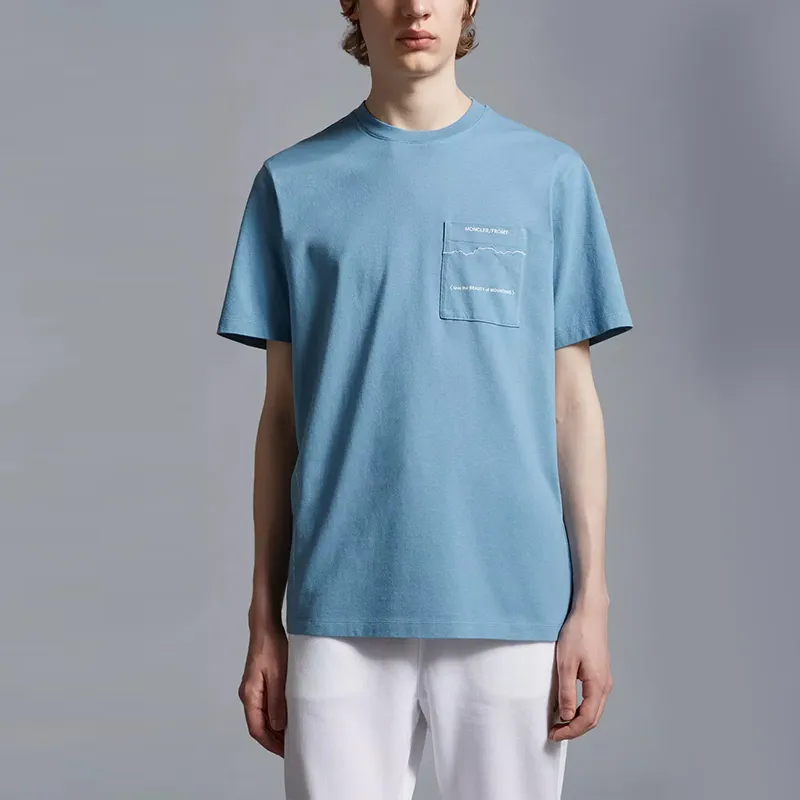 Moncler x FRGMT Moncler X FRGMT Co branded SS23 T Shirt Unisex Blue-1