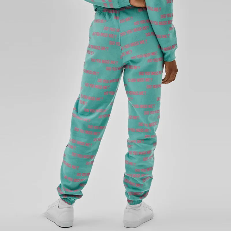 GUESS Knitted Sweatpants Women's Green-3