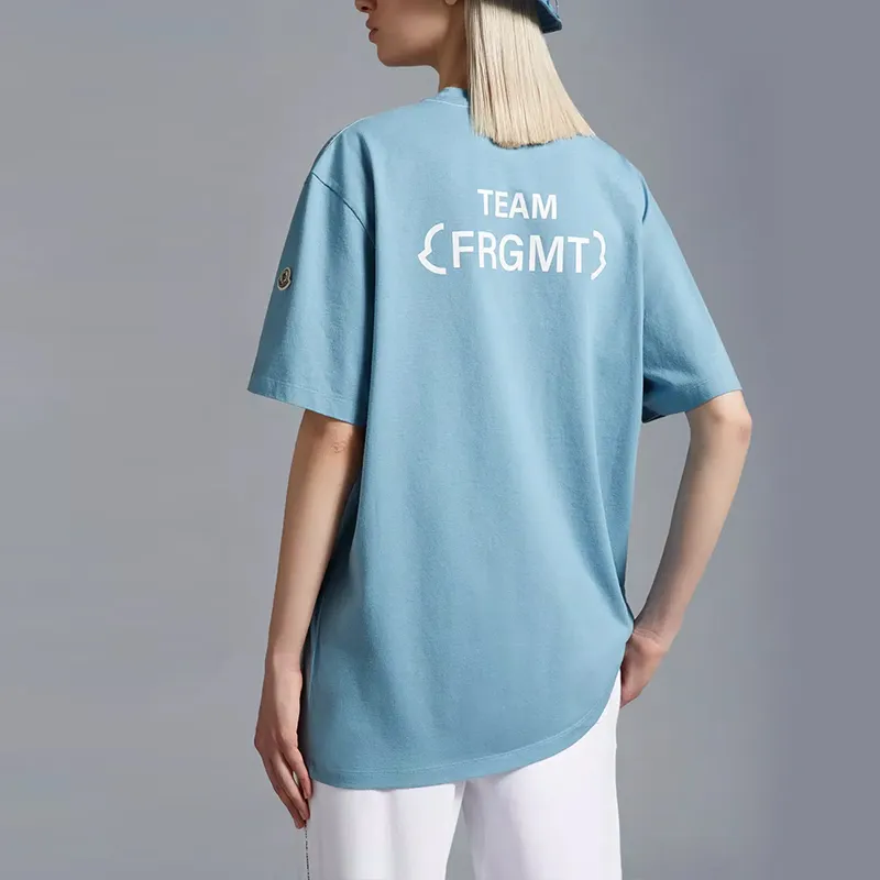 Moncler x FRGMT Moncler X FRGMT Co branded SS23 T Shirt Unisex Blue-2