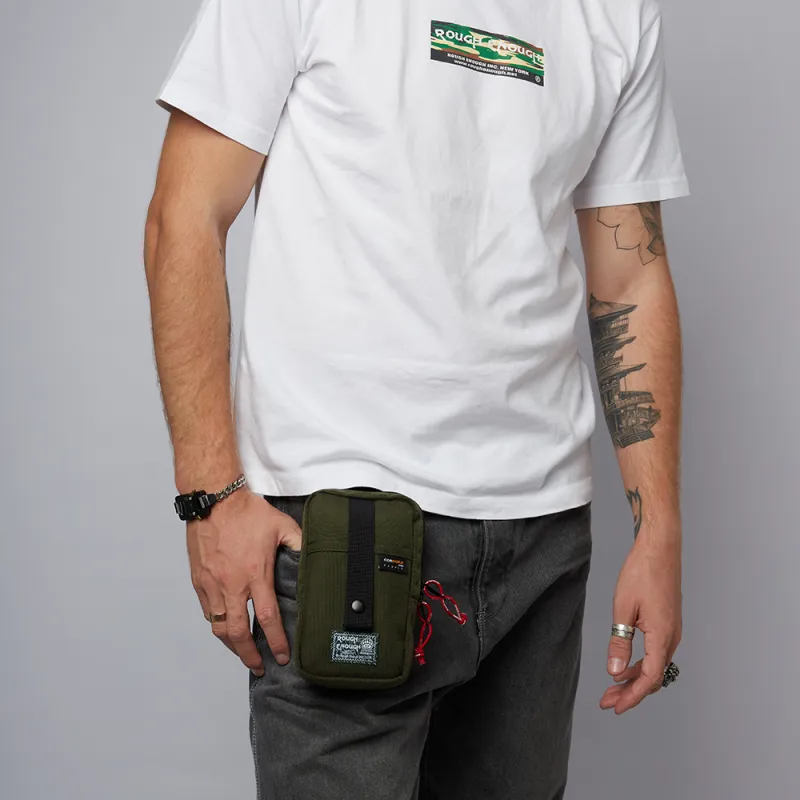 Rough Enough Polyamide Cell Phone Pouch Shoulder Bag Crossbody Bag Regular Men's Army Green-4