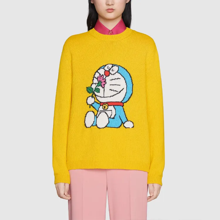GUCCI Sweatshirt Women's Yellow-3