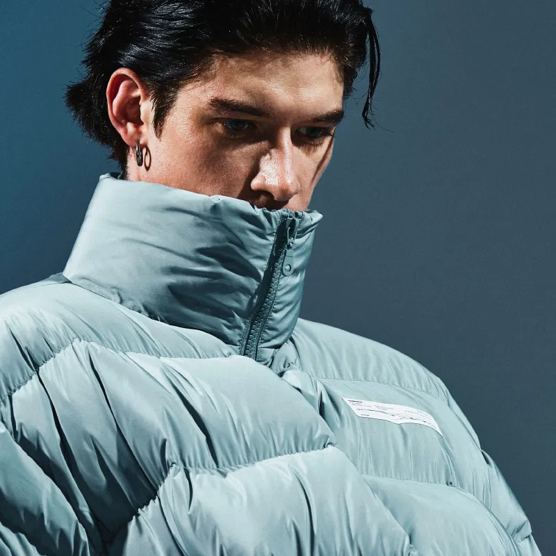 ROARINGWILD Down Jacket Unisex Gray Blue-5