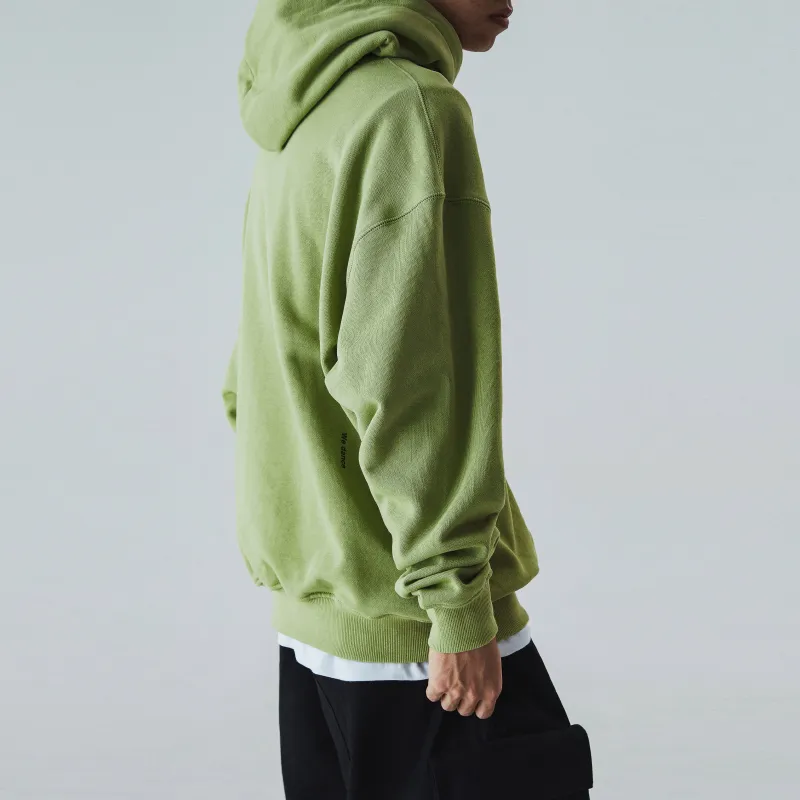 ROARINGWILD Hooded Sweatshirt Unisex Gray Green-2