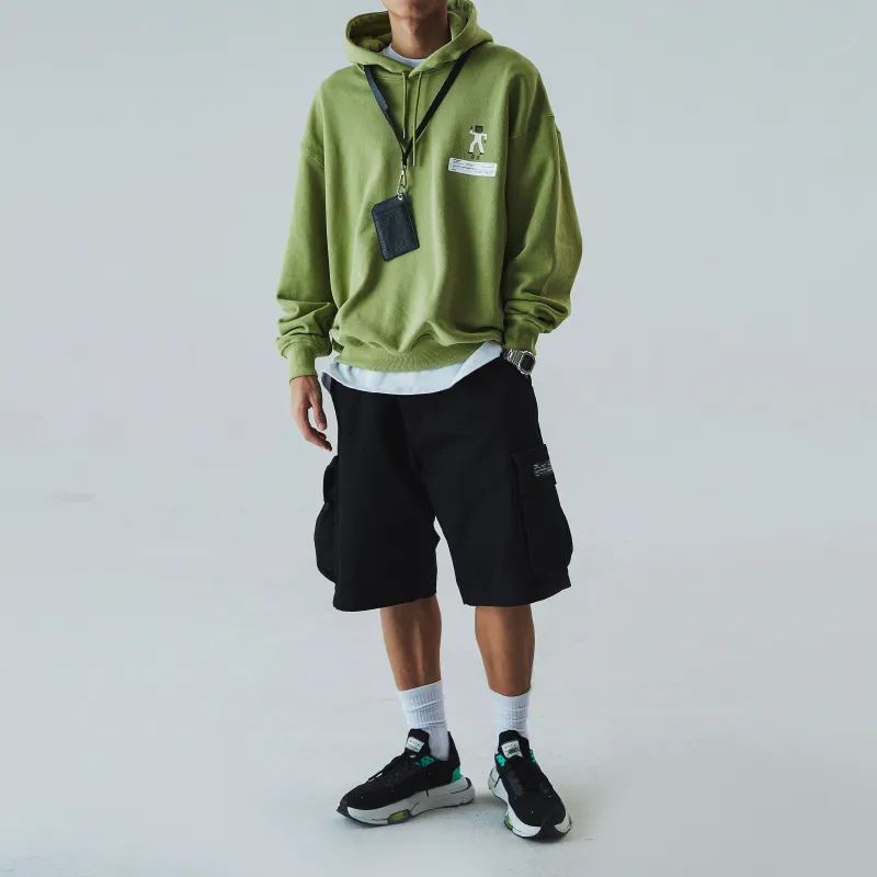 ROARINGWILD Hooded Sweatshirt Unisex Gray Green-5
