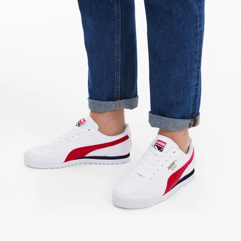 PUMA Roma Sports Casual Shoes 'White Red'-5
