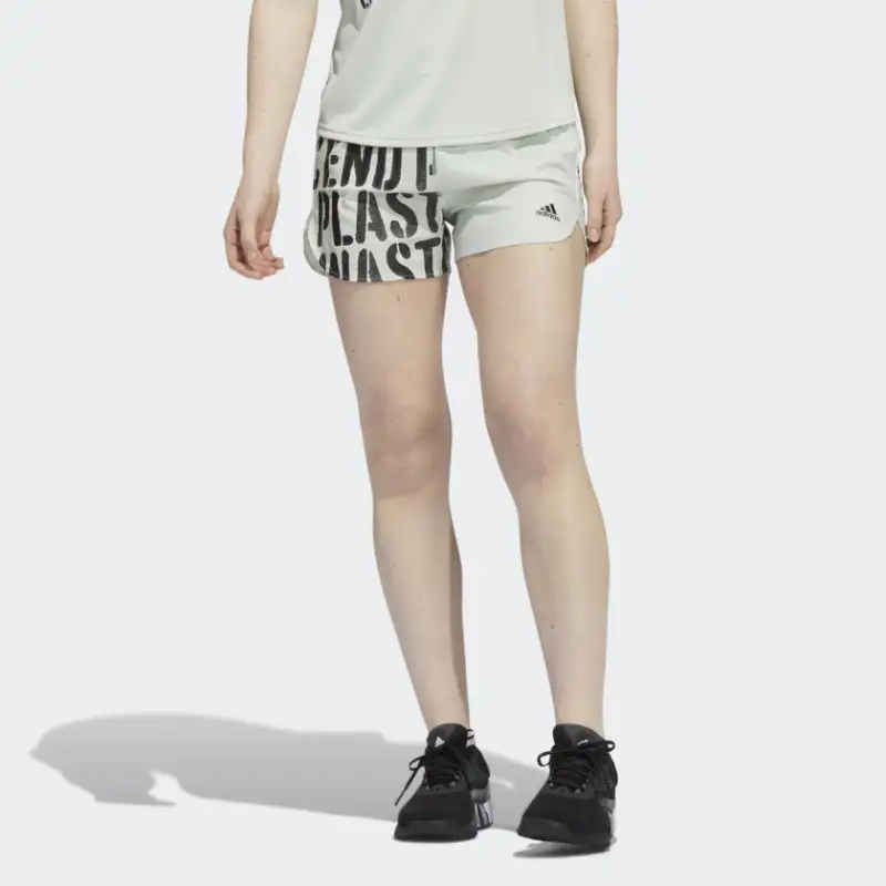 Adidas Casual Shorts Women's Linen Green-4