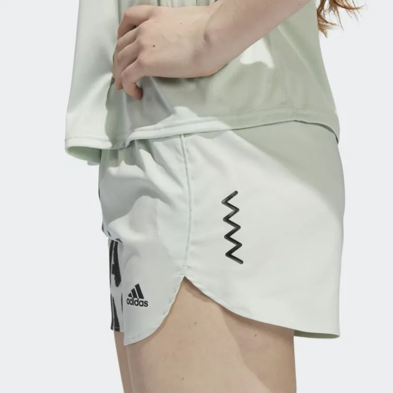 Adidas Casual Shorts Women's Linen Green-3