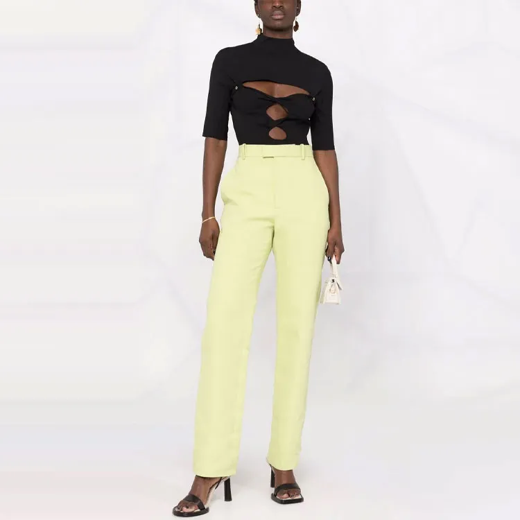 Jacquemus Le Haut Palmi Twist Cut-out Top.-1