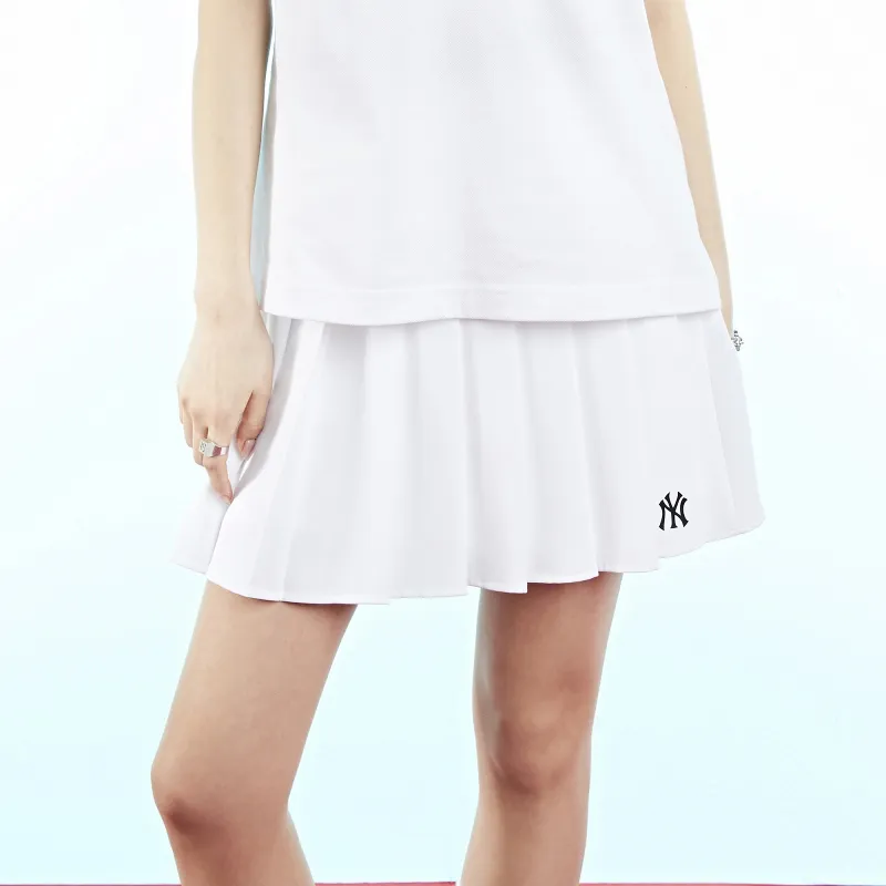 MLB New York Yankees Casual Short Skirts Women's White-3