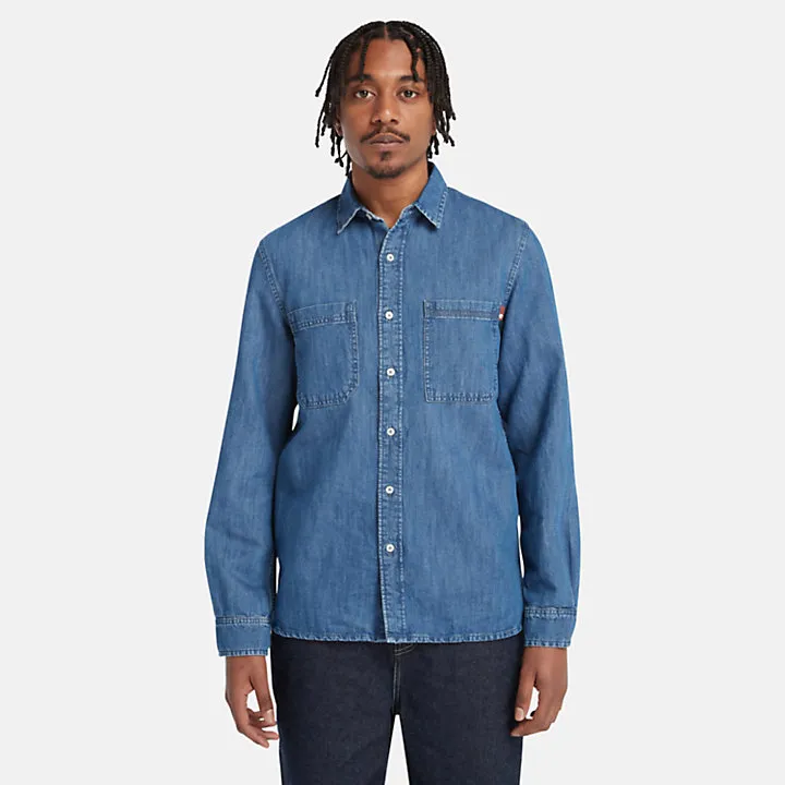 Timberland Shirts Men Blue-1