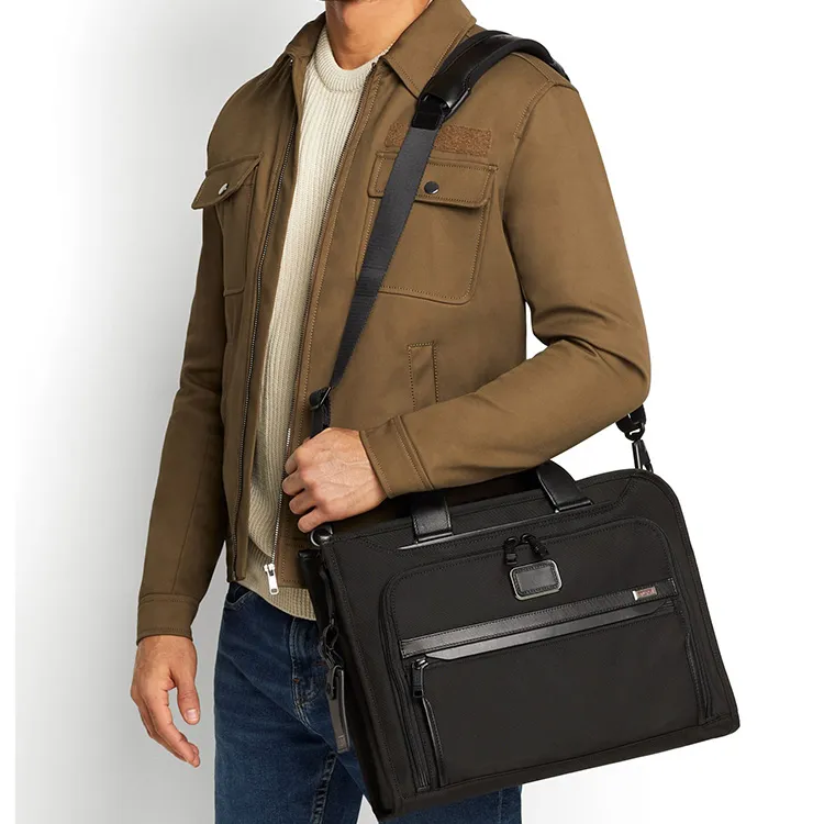 TUMI Alpha 3 Nylon Fabric Laptop Bag Handbag Shoulder Bag Crossbody Bag Regular Men's Black-5