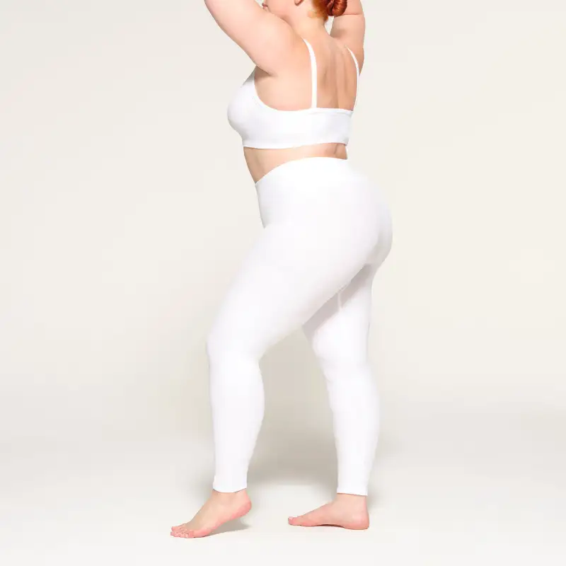 Skims Leggings Women's White-3