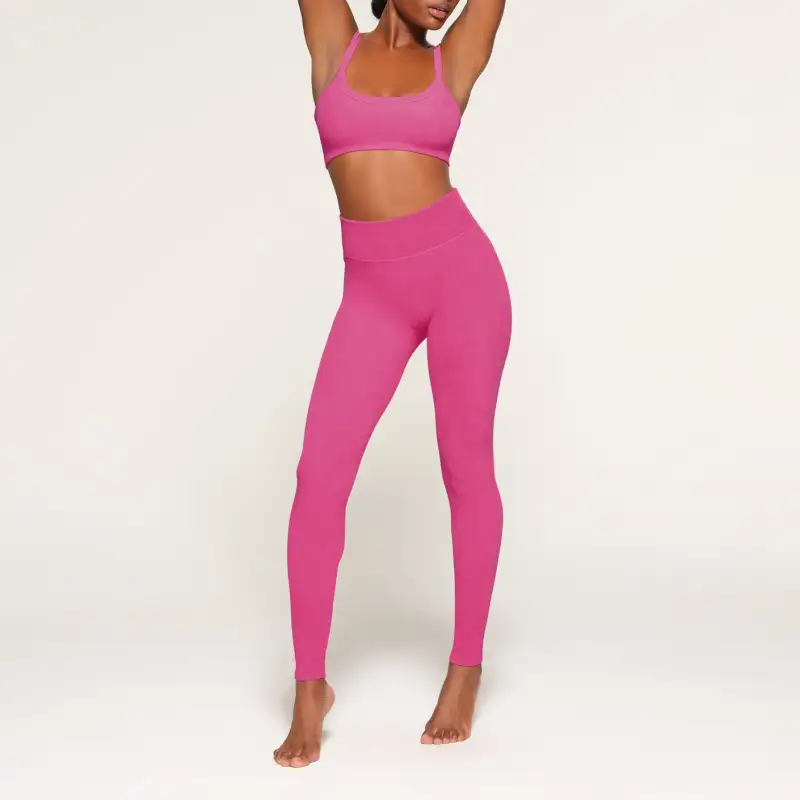 Skims Leggings Women's Rose Red-2