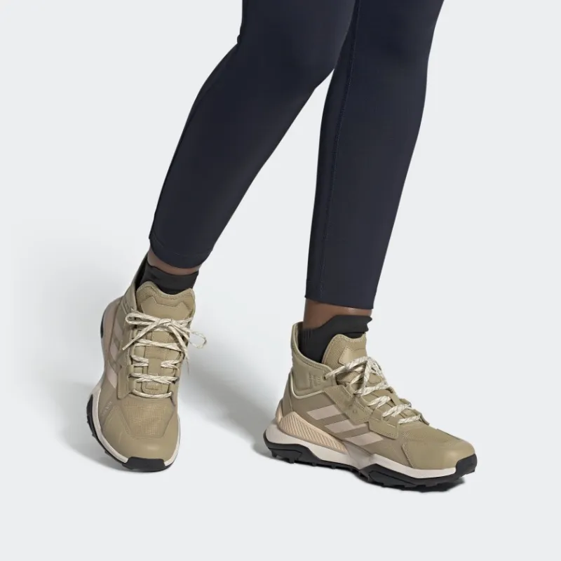 Adidas Terrex Hyperblue Mid Rain Rdy Beige Brown Women's-6