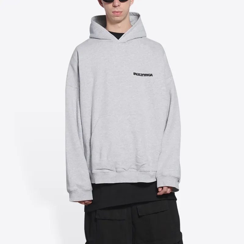Balenciaga Sweatshirt Loose Fit Men's Gray-5